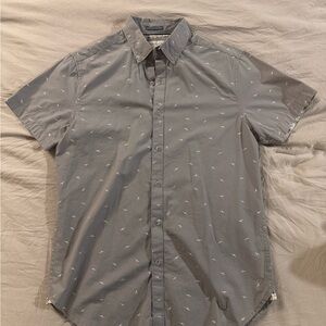 Denim & Flower Gray Patterned Button-Down Shirt